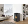 Pelletofen 'Indigo' Stahl schwarz 7 kW