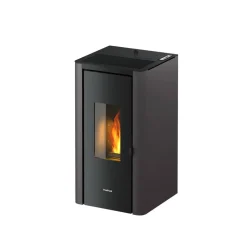 Pelletofen 'Indigo' Stahl schwarz 7 kW