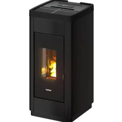 Pelletofen 'Life 9' Stahl schwarz 2,5 - 8,5 kW