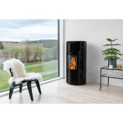 Pelletofen 'P1.3' Stahl/Glas 8 kW