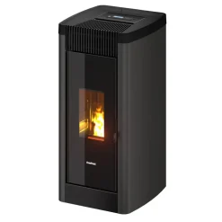Pelletofen 'Steel 9' Stahl anthrazit 2,5 - 8,5 kW