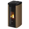 Pelletofen 'Steel 9' Stahl light bronze 2,5 - 8,5 kW