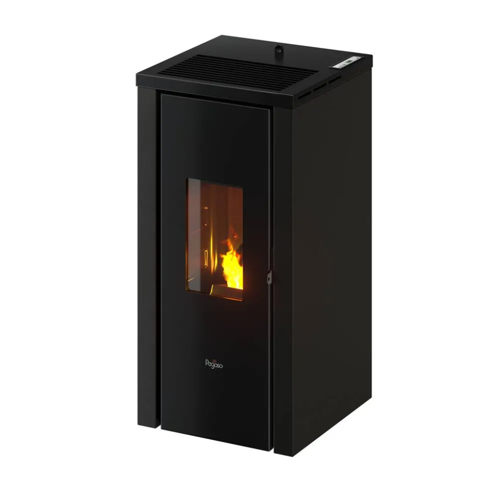 Pelletofen 'Vera' Stahl schwarz 7 kW