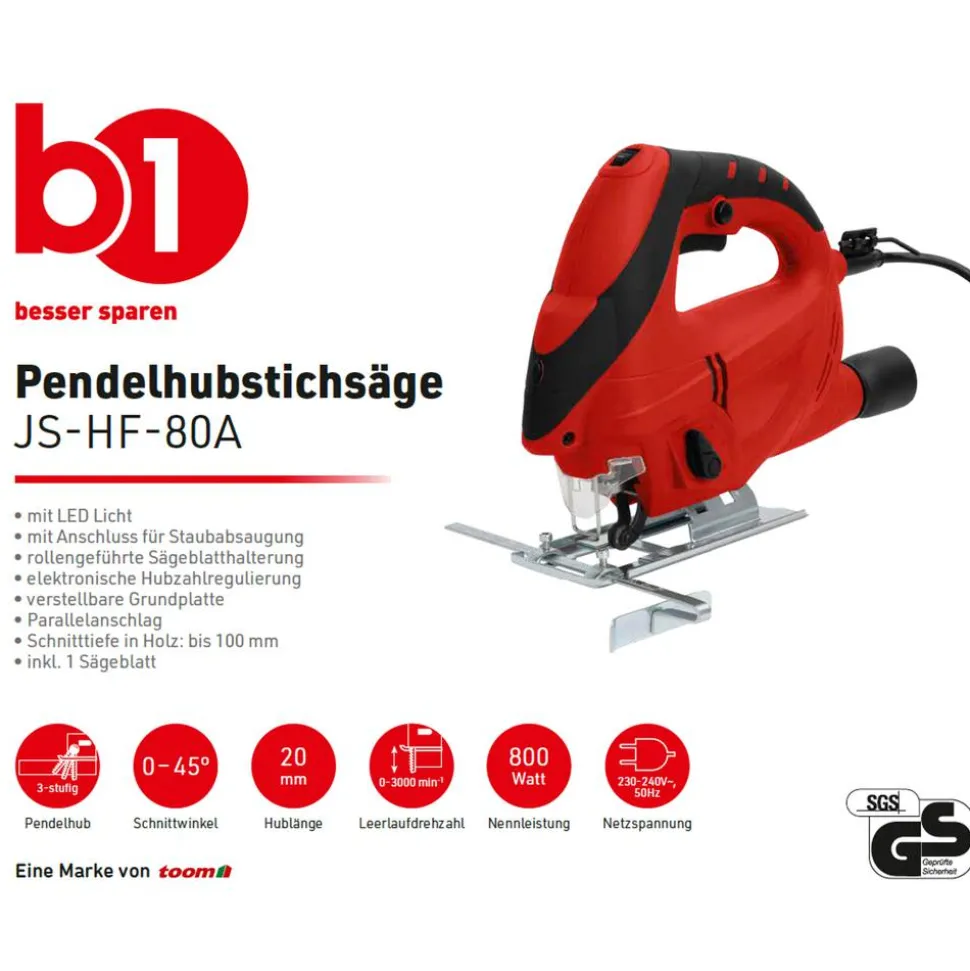 Pendelhubstichsäge 'JS-HF-80A' 800 W