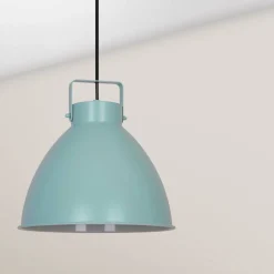 Pendelleuchte 'Annika' Metall türkis Ø 25 cm