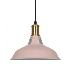 Pendelleuchte 'Eliana' Metall rosa Ø 27 cm