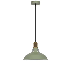 Pendelleuchte 'Eliana' Metall grün Ø 27 cm