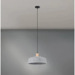 Pendelleuchte 'Luisa' Ø 40 cm 1-flammig grau