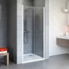 Pendeltür für Nische 'Alexa Style 2.0' teilgerahmt, aluminiumfarben, 100 x 192 cm