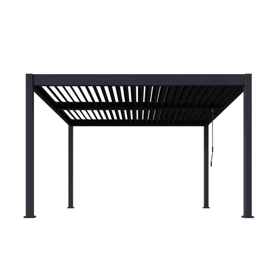 Pergola anthrazit 400 x 400 cm