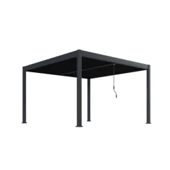 Pergola anthrazit 400 x 400 cm