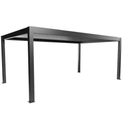 Pergola dunkelgrau metallic 6 x 3,5 m