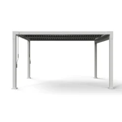 Pergola 'Hana 1013' creme 400 x 300 x 225 cm, mit verstellbare Lamellen
