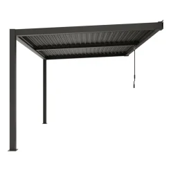 Pergola 'Shade' dunkelgrau 395,8 x 230 x 298,8 cm