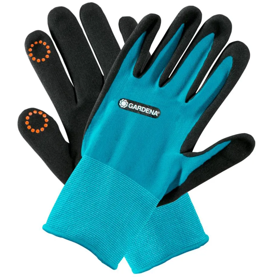 Pflanz- und Bodenhandschuh, Größe 7/S, grau/schwarz