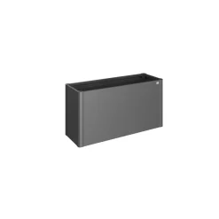 Pflanzbeet 'Belvedere MAXI 150' dunkelgrau-metallic 152 x 53 x 77 cm