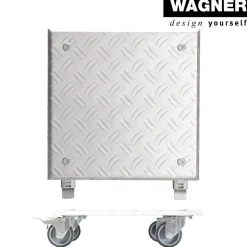 Pflanzenroller 'Alaska GH 7004' Alu-Riffelblech aluminiumfarben 28 x 28 cm