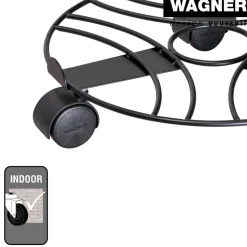 Pflanzenroller 'Black Edition GH 0935' Stahl schwaarz Ø 30 x 6,4 cm