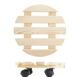 Pflanzenroller 'GH 0018' beige Ø 30 cm