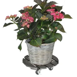 Pflanzenroller WPC 'GH 0525' Ø 29 cm anthrazit