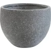 Pflanzgefäß 'Bosavi' Fiberglas grau 001 Ø 36 x 27 cm