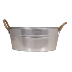 Pflanzgefäß silbern Ø 46 cm