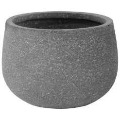 Pflanzschale 'Bosavi' Fiberglas grau 001 Ø 33 x 22 cm