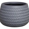Pflanzschale 'Pacaya' Fiberglas grau P75 Ø 42 x 29 cm