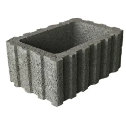 Pflanzstein 'Rasterflor' Beton grau 60 x 40 x 25 cm