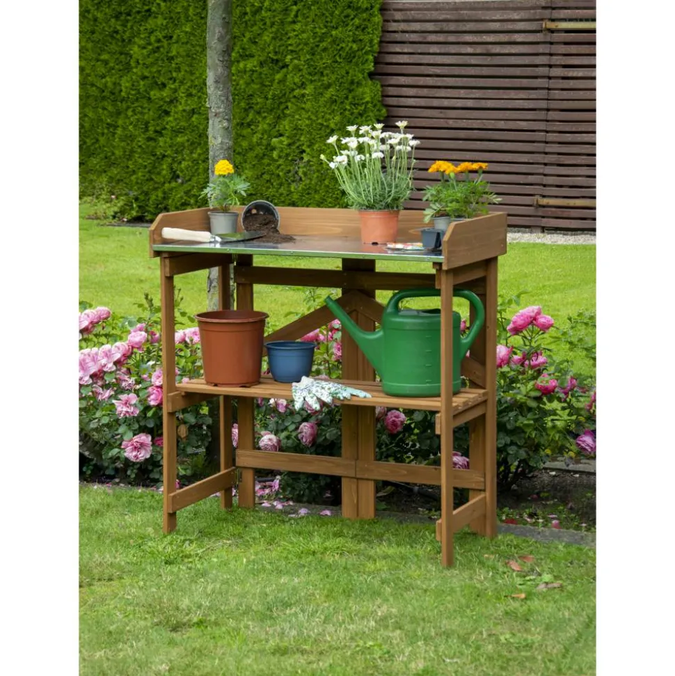 Pflanztisch FSC®-zertifiziertes Holz 84,5 x 43,5 x 88 cm