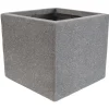 Pflanzwürfel 'Bosavi' Fiberglas grau 001 28x26cm