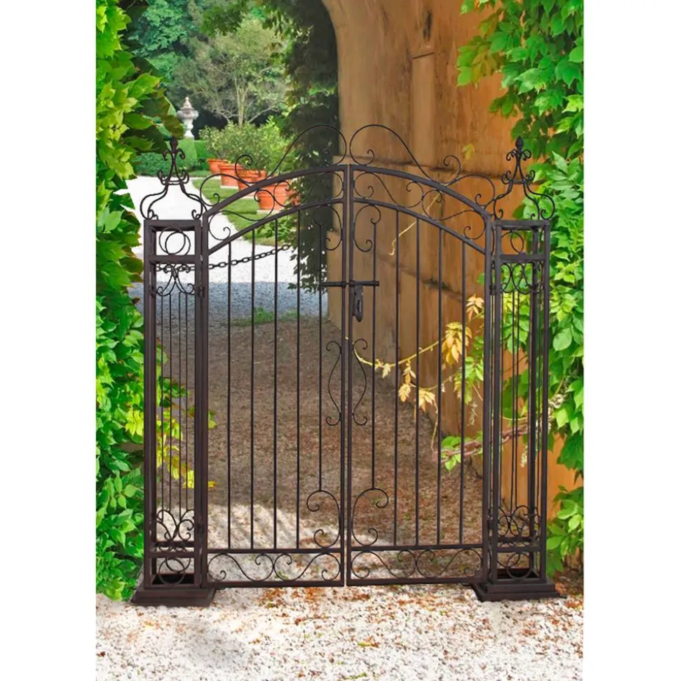 Pforte 'Galeras' Stahl 119,6 x 127,3 x 25,3 cm