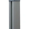 Pfosten Steckzaun Aluminium silbergrau 9 x 9 x 100 cm