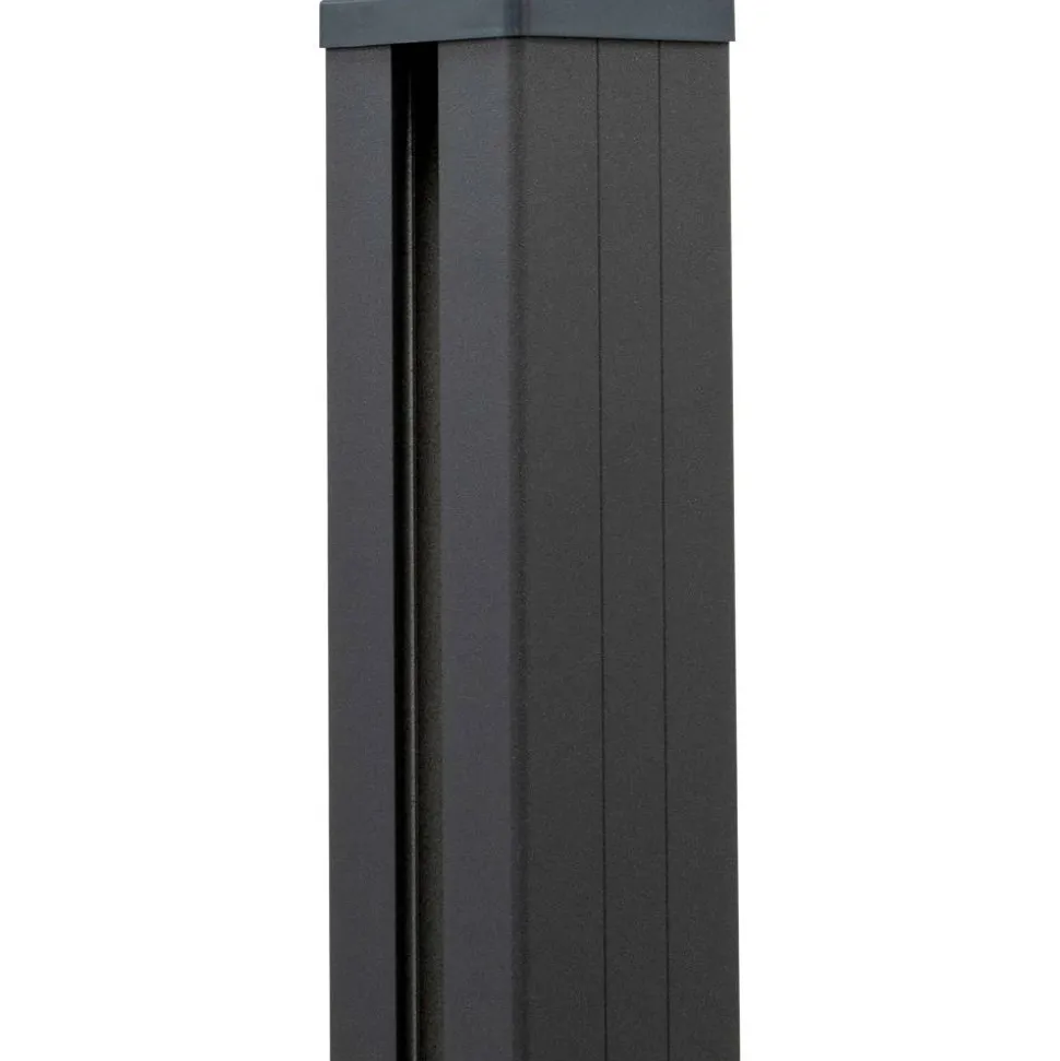 Pfosten Steckzaun Aluminium anthrazit 9 x 9 x 240 cm