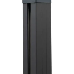 Pfosten Steckzaun Aluminium anthrazit 9 x 9 x 100 cm