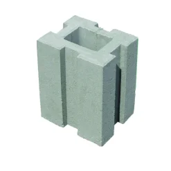 Pfosten-Fundamentstein Beton grau 34 x 26,5 x 21,5 cm