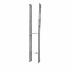 Pfostenträger silberfarben 71 x 600 x 60 x 5 mm