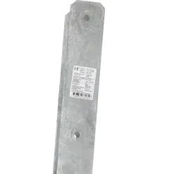 Pfostenträger silberfarben 71 x 600 x 60 x 5 mm