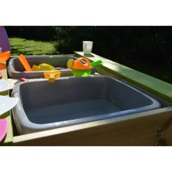 Picknickgarnitur für Kinder 'Esel' Natur/grün Kiefernholz 79 x 100 x 53 cm