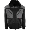 Pilotenjacke schwarz/grau Gr. XXL