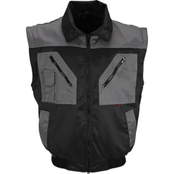 Pilotenjacke schwarz/grau Gr. XXL