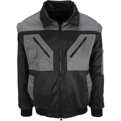Pilotenjacke schwarz/grau Gr. XXL