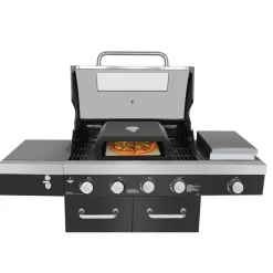 Pizzaaufsatz 'Neapel' Stahl schwarz pulverbeschichtet 40 x 15 x 35 cm
