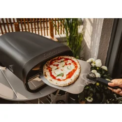 Pizzaofen 'Paco Rotato' schwarz 65 x 31 x 39 cm