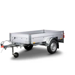 PKW-Anhänger 'Basic Plus 750' ungebremst 750 kg mit Gitteraufsatz und Kippdeichsel