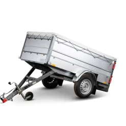 PKW-Anhänger 'Basic Plus 750' ungebremst 750 kg mit Bordwandaufsatz und Kippdeichsel