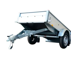 PKW-Anhänger 'Basic Plus 750' ungebremst 750 kg mit Bordwandaufsatz und Kippdeichsel