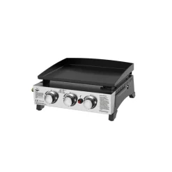 Plancha-Gasgrill 'Austin III' schwarz 50,5 x 24 x 46 cm
