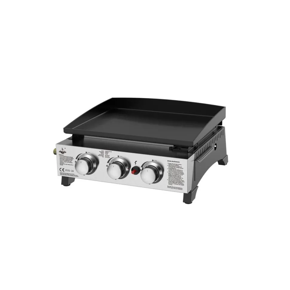 Plancha-Gasgrill 'Austin III' schwarz 50,5 x 24 x 46 cm