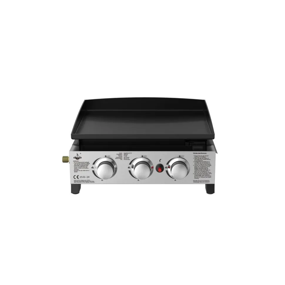 Plancha-Gasgrill 'Austin III' schwarz 50,5 x 24 x 46 cm